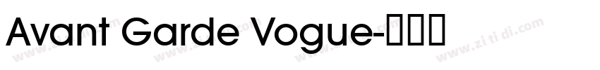 Avant Garde Vogue字体转换